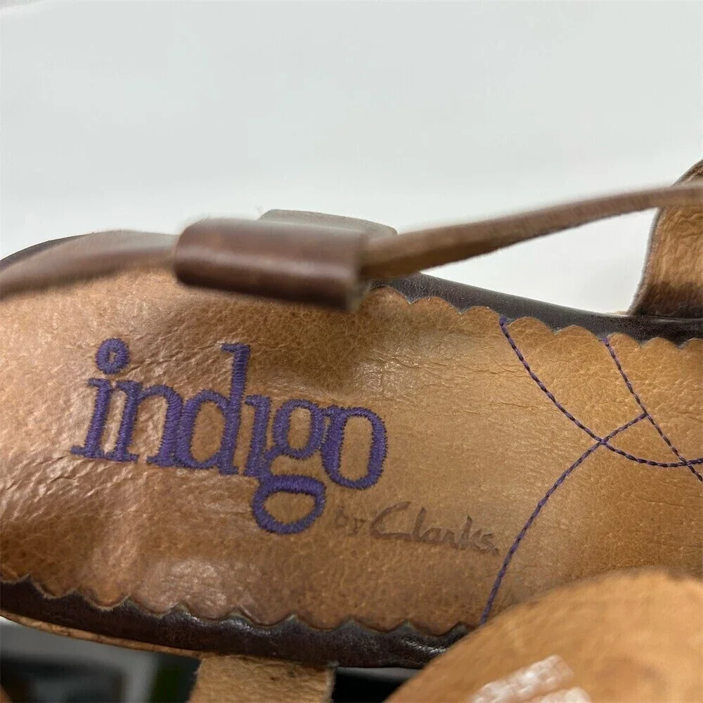 Clarks indigo brown